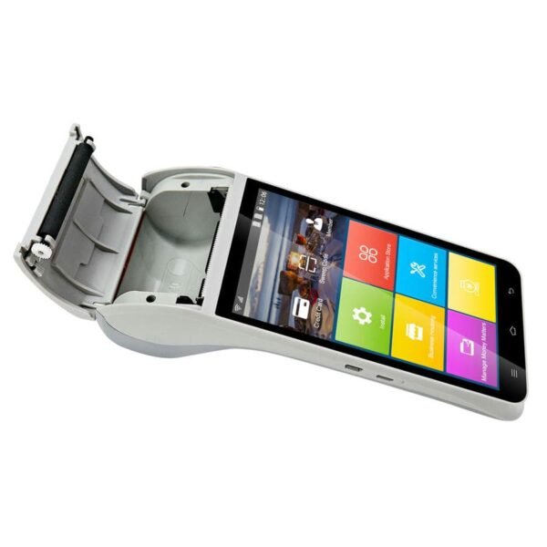 Android 11 Quad-Core Processor 5.5Inch 58mm Built-in Printer Handheld POS Terminal For Restaurant,Warehouse - Image 4