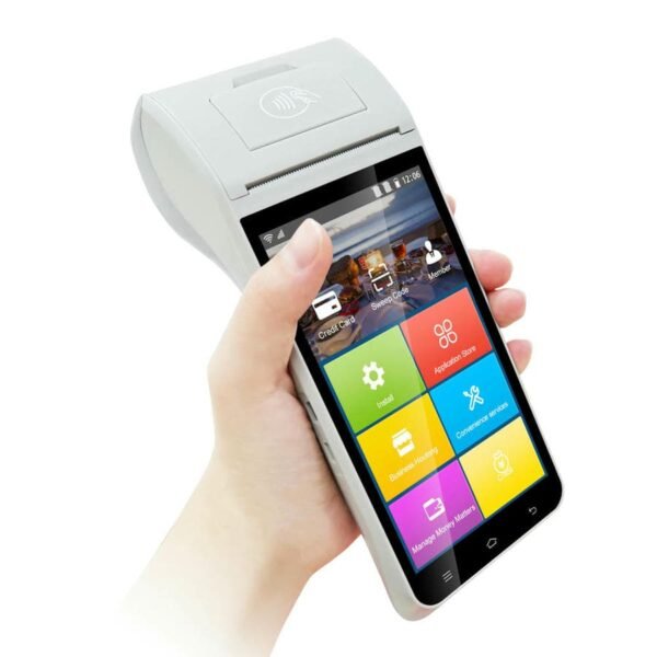Android 11 Quad-Core Processor 5.5Inch 58mm Built-in Printer Handheld POS Terminal For Restaurant,Warehouse - Image 2