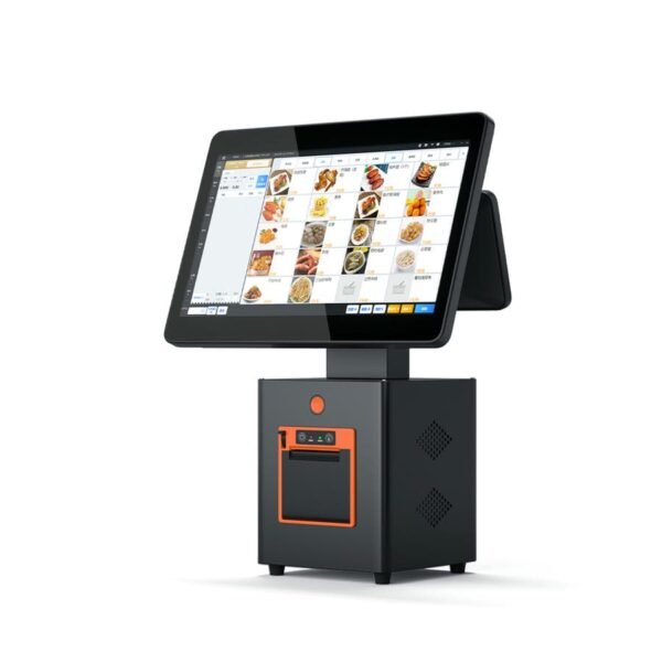 Windows/Android 11.0 14"+LED Duel Touchable Screen 58mm Built-in Printer All-in-one Cash Register Machine For Restaurant&Supermarket - Image 2