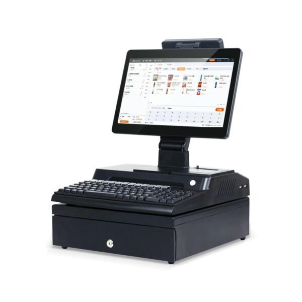 Windows Intel 4 Cores Capacitive 14"+LED8 Display Cash Register POS Terminal For Retail Supermarket - Image 3