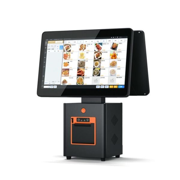 Windows/Android 11.0 14"+LED Duel Touchable Screen 58mm Built-in Printer All-in-one Cash Register Machine For Restaurant&Supermarket