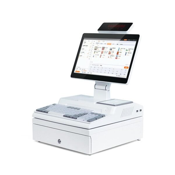 Windows Intel 4 Cores Capacitive 14"+LED8 Display Cash Register POS Terminal For Retail Supermarket