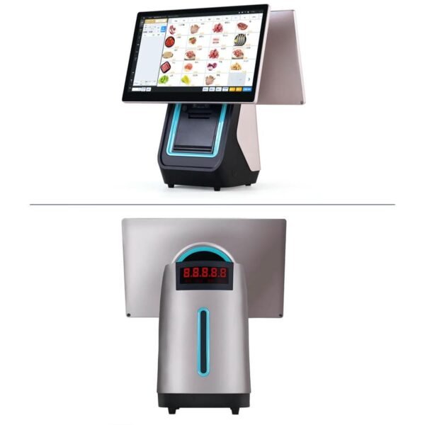 Windows i3/i5/i7/Customized Android Dual Capacitive Touchable Screen 8+256GB Ponit Of Sales Terminal For Retail