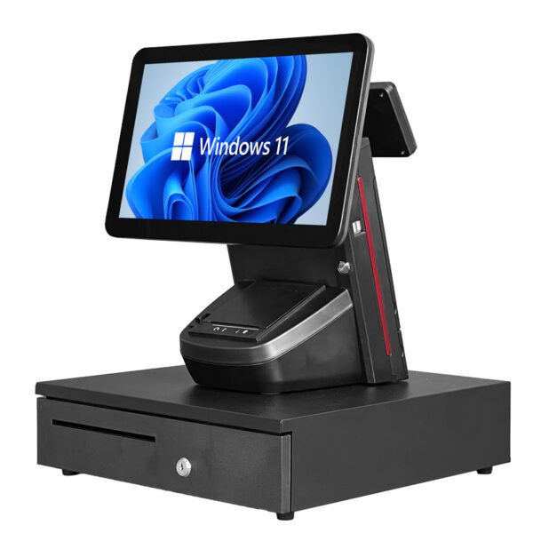 Windows i3,i5,i7/Android 15.6"+11.6"Dual Capacitive Touch Screen With 58/80mm Built-in Printer All-in-one Thermal Printer POS Terminal For Supermarket,Storage - Image 4